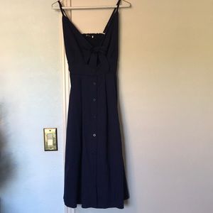 Blue spaghetti strap dress